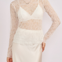 Blouse en dentelle florale vintage d'été européenne et américaine, nouvelle, sexy, décontractée pour femmes, haut en maille à manches longues