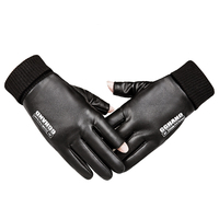 Gants de conduite en cuir PU, en cuir rétro, personnalisés, pour hommes, pour voiture et moto, livraison gratuite