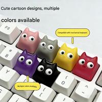 Custom Epoxy Resin Demon Theme Keycaps Black/Blue/Pink Single ESC Keycaps for Fidget Toy and Mx Switch Mechanical Keyboard