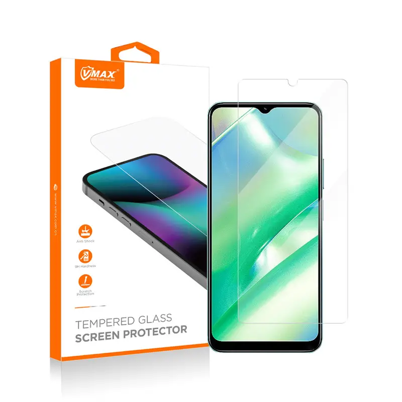 Kaca pelindung 9D 0.33mm untuk Realme C33 C55 GT3 9H, pelindung layar kaca Tempered untuk Realme GT Neo 5 HD Film kaca bening