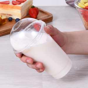 Disposable <b>Plastic</b> <b>Cup</b> 95mm Caliber For Cold <b>Drinks</b> Juice Soy Milk Party Use - Product Image 2