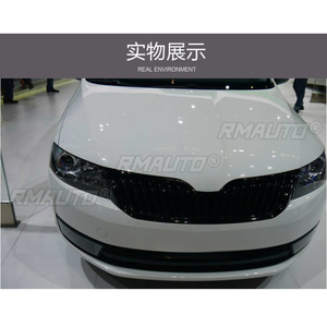 Bandes décoratives pour calandre de voiture, kit carrosserie de calandre de course, calandre avant pour Skoda Rapid Spaceback 2018-2019, pièce extérieure - Product Image 4