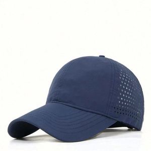 Gorra de Béisbol Deportiva Formal de Secado Rápido de 6 Paneles con Orificios Cortados con Láser, Lona Impermeable, Venta al Por Mayor - Product Image 4