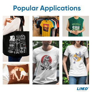 LINKO Machine d'impression de film de logo de <span class=keywords><strong>t</strong></span>-<span class=keywords><strong>shirt</strong></span> de taille A1 estampage <span class=keywords><strong>flocage</strong></span> de rouleau à rouleau imprimantes DTF avec trois <span class=keywords><strong>t</strong></span>êtes I3200 - Product Image 5