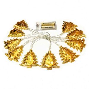Battery Powered Modern Christmas <b>Led</b> Multicolor Ip44 Rated Customizable Size Color Unique Metal Golden Silver <b>Lights</b> - Product Image 4