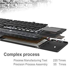 Ultra-slim Portable Folding <b>Keyboard</b> <b>Bluetooth</b> Custom Azerty Layout Foldable Wireless <b>Keyboard</b> With Touchpad for Smartphone - Product Image 2