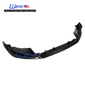 Pour le nouveau X6 G06 LCI M60I 2024-2026, lèvre de pare-chocs avant en fibre de carbone sèche style Paktechz, fixation par boulons, avec protection UV - Product Image 1