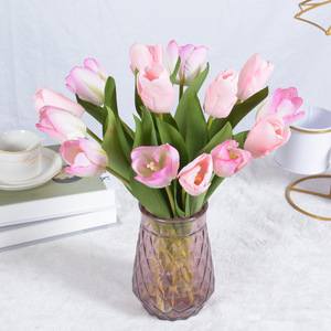 Flower Delight Tulipanes Artificiales de Plástico y Seda 180g/m Decoración para Bodas y Hogar - Product Image 3