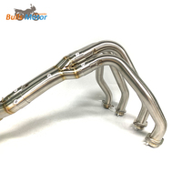 Collecteur d'échappement Euro 5+ avec 2 trous pour capteurs pour Kawasaki Z900 2021-2026 en acier inoxydable – Sortie d'usine