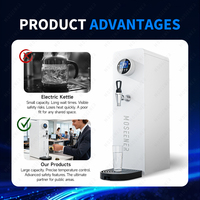 Distributeur d'eau chaude intelligent commercial MS, chauffe-eau rapide, bouilloire commerciale en acier inoxydable pour salon de thé