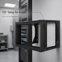 Rack mural robuste en acier SPCC de 1,5 mm au moins pour serveurs et équipements informatiques, idéal pour les salles de télécommunications et les réseaux ouverts de bureau