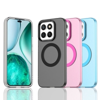 Coque de téléphone portable magnétique transparente mate et colorée pour Honor X8C 4G Magic 7 Lite Pura 70 Pro