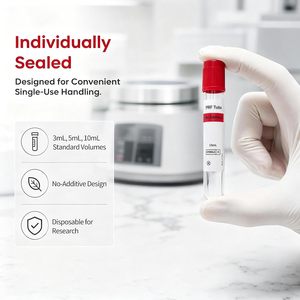 Tube de prélèvement sanguin sous vide jetable en PTFE pour animaux de compagnie, avec activateur de coagulation/gel et activateur de coagulation, glucose, héparine - Product Image 6