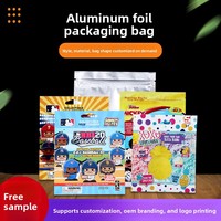 Pochette refermable en aluminium et mylar imprimée sur mesure, résistante à l'humidité, pour échantillons de masques pour les yeux, soins de la peau et cosmétiques
