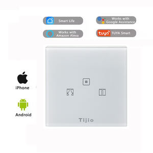 Ue Standard Tuya luxe interrupteur mural contrôle 100V-240V vitre plaque tactile gradateur interrupteur mural avec interrupteur intelligent Homekit - Product Image 2