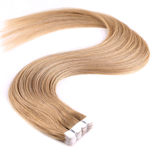 ผมต่อแบบเทปมินิ 100% เส้นผมแท้จากจีน เกรด Remy  จัดเรียงเกล็ดผม  แบบ Double Drawn ไม่หลุดร่วง สีอ่อนธรรมชาติ ผมตรง - Product Image 1