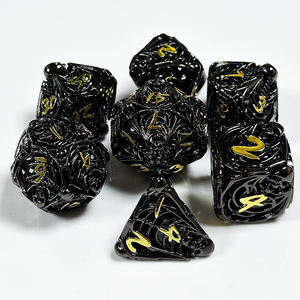 גיהינום קוביות מתכת גהנום dnd פרמיה מתכת מותאמת אישית קוביות להגדיר עבור משחקי שולחן - Product Image 4