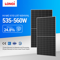Panneaux solaires Longi haute efficacité 530W 535W 560W, panneaux solaires photovoltaïques de type N