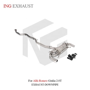 Pièces de performance ING en gros avec système d'échappement Cat-Back Valvetronic en acier inoxydable pour <span class=keywords><strong>Alfa</strong></span> <span class=keywords><strong>Romeo</strong></span> <span class=keywords><strong>Giulia</strong></span> 2.0T - Product Image 2