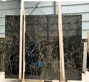 Marbre noir Portoro d'<span class=keywords><strong>Athènes</strong></span>, dalle de marbre naturel pour escaliers, murs-rideaux, sols, comptoirs, décoration d'hôtels et de villas - Product Image 5