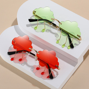 <span class=keywords><strong>Occhiali</strong></span> da sole in metallo a forma di nappa a forma di nappine 2024 nuovi <span class=keywords><strong>occhiali</strong></span> da sole creativi Vintage anni '90 <span class=keywords><strong>occhiali</strong></span> da <span class=keywords><strong>discoteca</strong></span> divertenti a forma di nuvola - Product Image 6