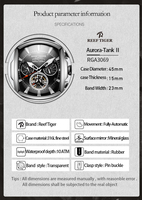 Großhandel REEF TIGER RGA3069 Verkäufer Multifunktionale Mechanische Automatische Sportuhren Relogio Masculino Luxuriöser Freizeitstil
