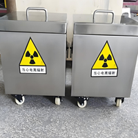 Coffre de stockage d'isotopes radioactifs, coffre de stockage doublé de plomb, boîte blindée en plomb haute densité pour le blindage des déchets radioactifs contre les radiations