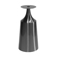 Table Basse Commerciale Robuste pour Restaurant avec Plateau en Acier Inoxydable et Pierre Frittée