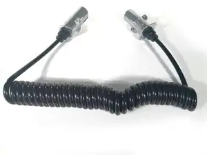 Remolque tipo N 7 polos, Cable en espiral, resistente al agua del camión europeo 7 Pin Cable de remolque