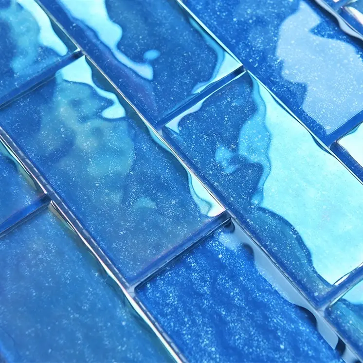 Carrelage de sol de piscine en mosaïque de verre, carreaux de sol de haute qualité