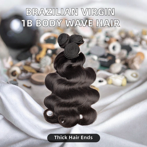 Cheveux humains vierges brésiliens, ondulés, en paquet unique, non traités, Remy, pour tissage - Product Image 2