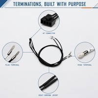 Harness Kabel Otomotif Kustom dengan Isolasi PVC/Karet Konduktor Tembaga Murni Adaptor Konektor untuk Jalur Pengumpulan Data Mobil