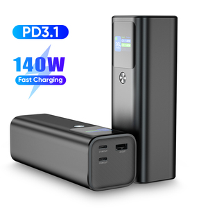 Banque d'alimentation haute capacité 24600mah PD 140W batterie externe à charge <span class=keywords><strong>super</strong></span> rapide TFT affichage intelligent chargeur portable 3 ports - Product Image 1