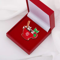 Badge personnalisé en métal émaillé pour sapin de Noël, avec couleurs et logo sur mesure - Décoration créative pour fêtes de fin d'année