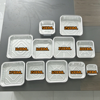 Conteneur alimentaire jetable en PET de 2500 ml, grand format carré, en aluminium, 190 ml-1700 ml, plat de cuisson profond en aluminium pour la restauration en gros
