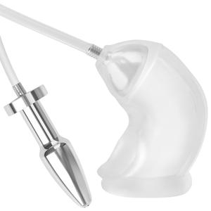 男性用快楽玩具、浣腸洗浄とペニス拘束セット、SMフェチ向け大人のおもちゃ - Product Image 2