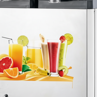 Machine à slush commerciale à double cylindre, distributeur de boissons glacées à deux saveurs, machine de vente automatique, équipement de comptoir pour boissons froides