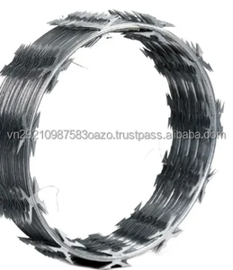 Alambre de púas de seguridad galvanizado tipo concertina, antiescalada, con cuchillas, precio - Product Image 2