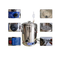 Alambic Électrique Domestique 15 25 33 50 70 98L avec Colonne de Reflux à Noyau de Cuivre à 4 Couches pour Whisky, Gin, Vodka