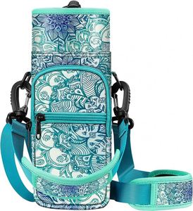 Porte-bouteille d'eau en néoprène lavable de haute qualité, grande capacité, avec sangle réglable, vente chaude - Product Image 1