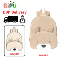 Sac à dos en peluche Capybara personnalisé OEM, motif dessin animé Kawaii, pour la maternelle, faible MOQ, conception personnalisée, sac à dos en peluche pour enfant