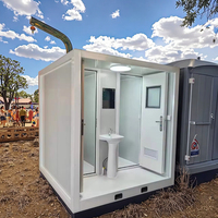 Conteneur de Toilettes Mobiles Portable, Conception Modulaire Préfabriquée