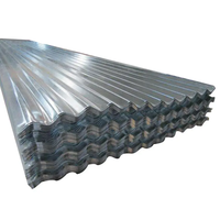 Tôles Métalliques Galvanisées de Toiture en Acier Ondulé de 1,22 m x 4,88 m (35 Feuilles), 0,3 mm, Calibre 24