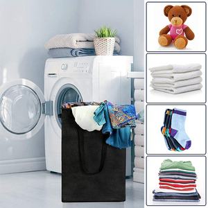 Slim <strong>Laundry</strong> <strong>Basket</strong> with Lid, Tall <strong>Thin</strong> <strong>Laundry</strong> Hamper with Handles, Waterproof Lining Narrow Dirty Clothes Hamper for Bathroom - Product Image 5