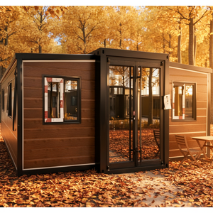 <span class=keywords><strong>Maison</strong></span> conteneur pliable à double aile <span class=keywords><strong>de</strong></span> 40 pieds - Aménagement 3 chambres pour hébergement <span class=keywords><strong>de</strong></span> luxe en camping - Product Image 1