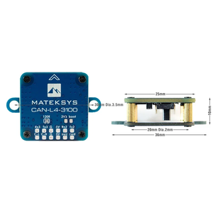 MATEKSYS CAN-L4-<b>3100</b> AP_PERIPH Magnetometer RM3100 CAN Protocol 22mA -40~85C for RC Model Airplane DIY Parts - Product Image 3