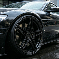Jantes de voiture élégantes en alliage noir mat concave de 15 à 24 pouces 5x112/114.3 pour Lanborghini Aventador Centenario Infiniti J50 J55