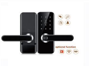 Serrure de porte intelligente Sinovo personnalisée avec empreinte digitale, passerelle Tuya, Wi-Fi, carte-clé, pour portes en bois ou en acier, étanche, échantillon cloud disponible - Product Image 3