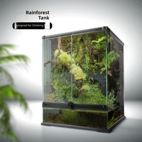 Terrarium pour reptiles de forêt tropicale, cage, aquarium, cadre sans verre, plusieurs tailles, pour caméléon, lézard, serpent