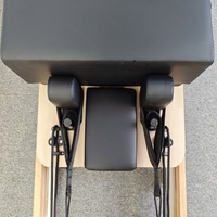 Machine de Pilates Reformer Commerciale en Bois d'Érable pour Studio, Lit de Pilates en Bois, Appareil de Pilates Reformer